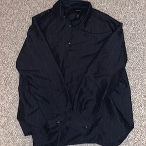Claiborne black striped dress shirt